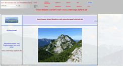 Desktop Screenshot of bergauf.alpfanti.de